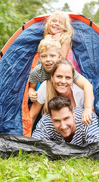Emplacement camping pour tente dans la Drôme. Séjour en famille au camping 4 étoiles près de Romans-sur-Isère La Grivelière